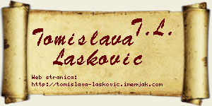 Tomislava Lasković vizit kartica